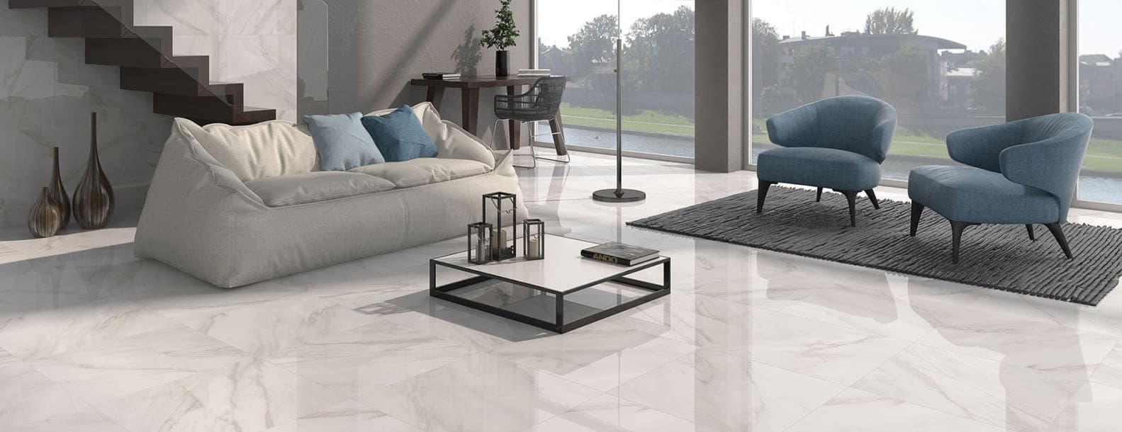 Indoor tile floor — premium artisan collection